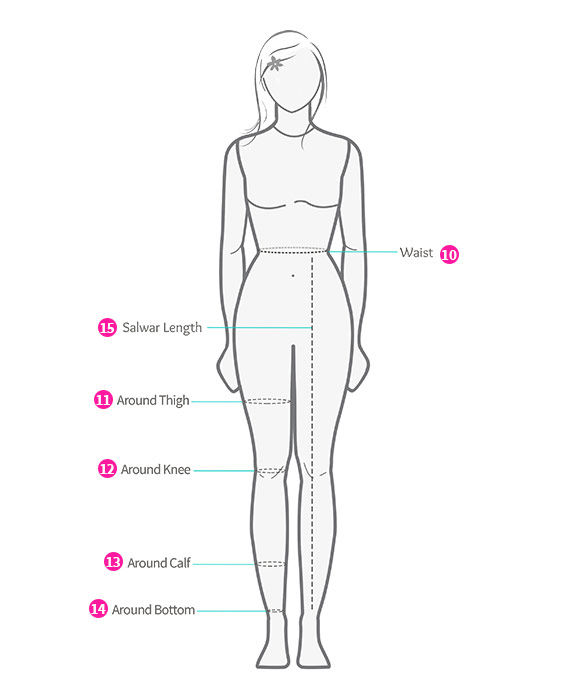 How to Measure Churidar Size? Find the Perfect Churidar Fit in 2024 -  SizeSavvy