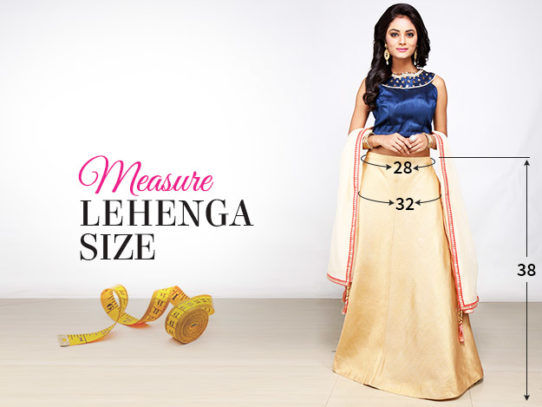 Measurement Guide: Custom Fit Lehenga & Choli