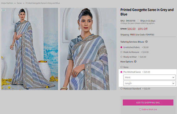 Designer Ready To Wear Saree For Girls| Get Instant Discount