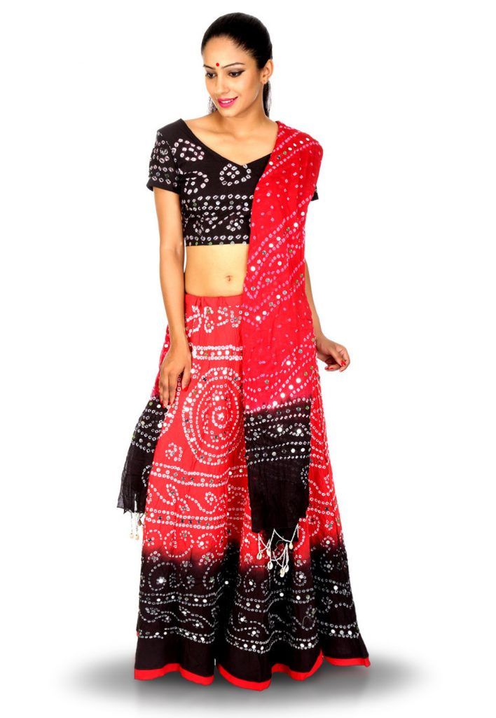 Cotton Hand Print Garba Wear Chaniya Choli