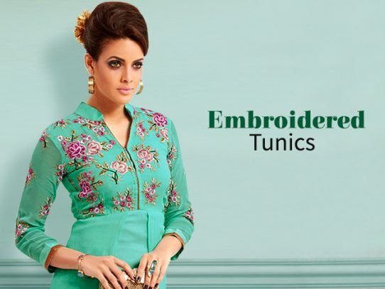 Embroidered Tunics With Indian Magnificence
