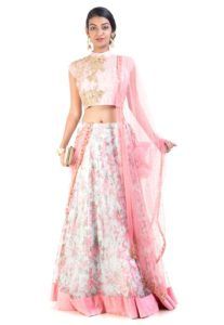 Pink Georgette Lehenga Choli georgette-lehenga-choli