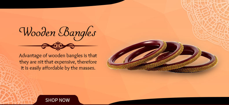 Wooden bangles on sale