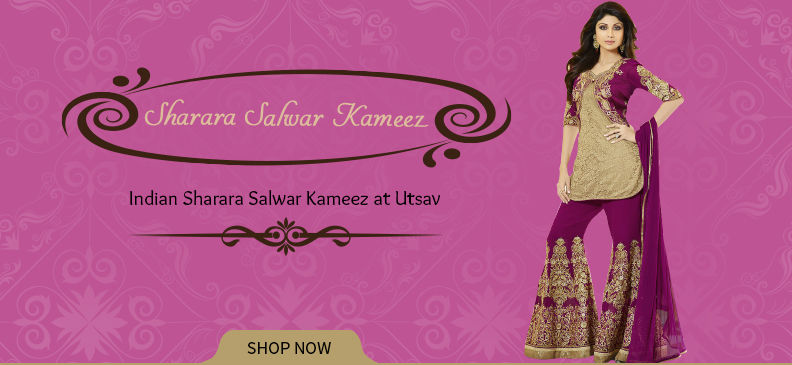 Indian Designer Sharara Style Salwar Kameez Design