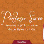Interesting Pinkosu Saree Drape