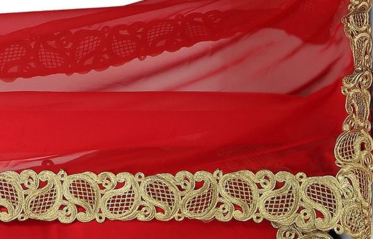 Cutwork Patch Border On Saree Cutwork Patch Border On Saree