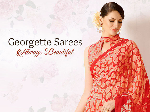 Feel Beautiful in Classic Georgette Sarees