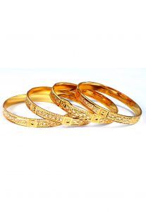 Metalic Bangle Set in Golden