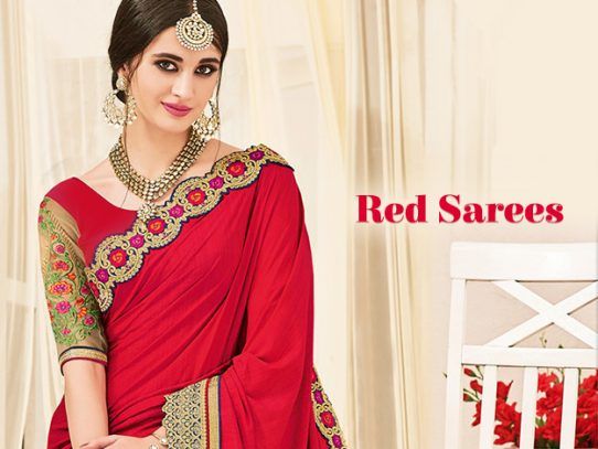 Let Your Wardrobe Pop Up With Ravishing Red Sarees
