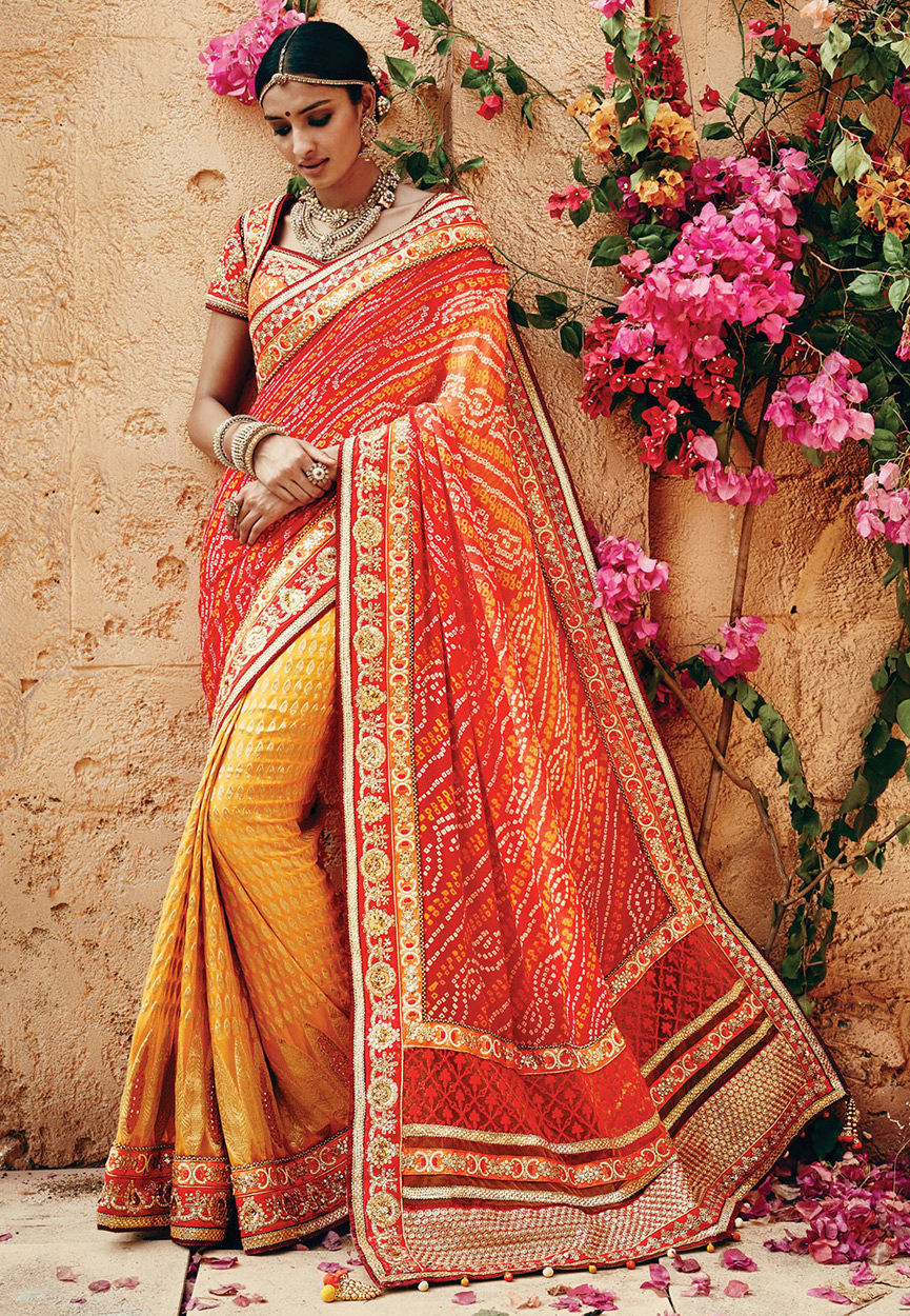 Bandhej Sarees: Trust These Ethnic Drapes For Wedding Functions