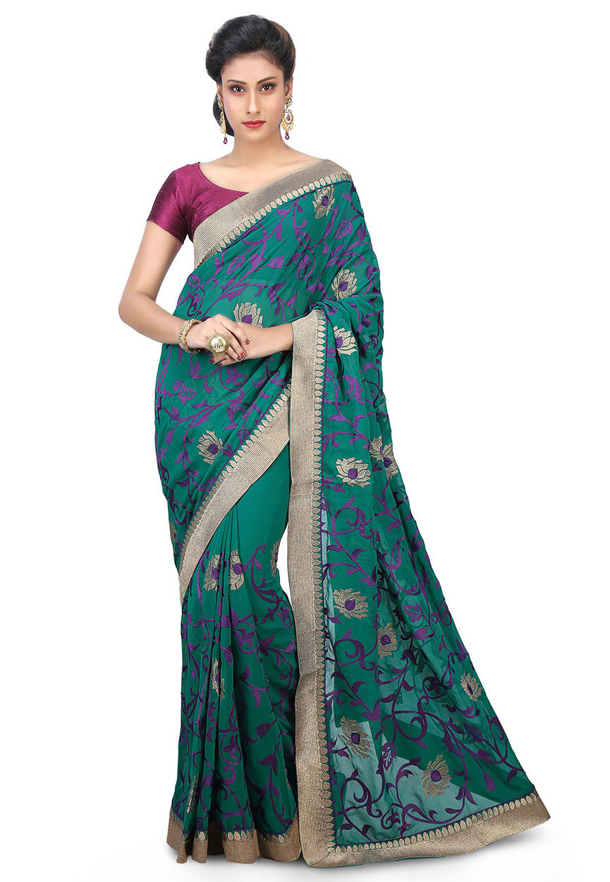 Formal Sarees With Intricate Embroidery & Comfortable Fabrics