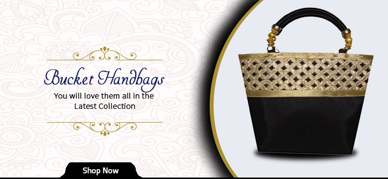 Attractive and Designer Bucket Handbags Utsav Fashion