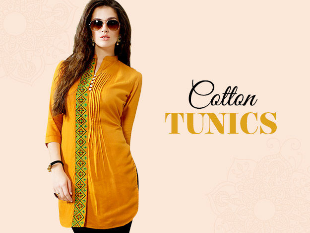 Ultimate styles of Cotton tunics and kurtas for summers