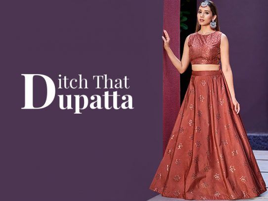 New) Latest Crop Top Lehenga Designs 2021 For Rs. 2500