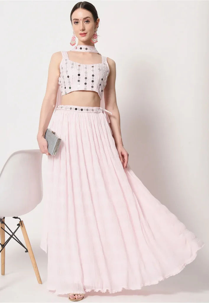 New Đesigner Party Wear Look Crop Top Lehenga – akr94glamour.com