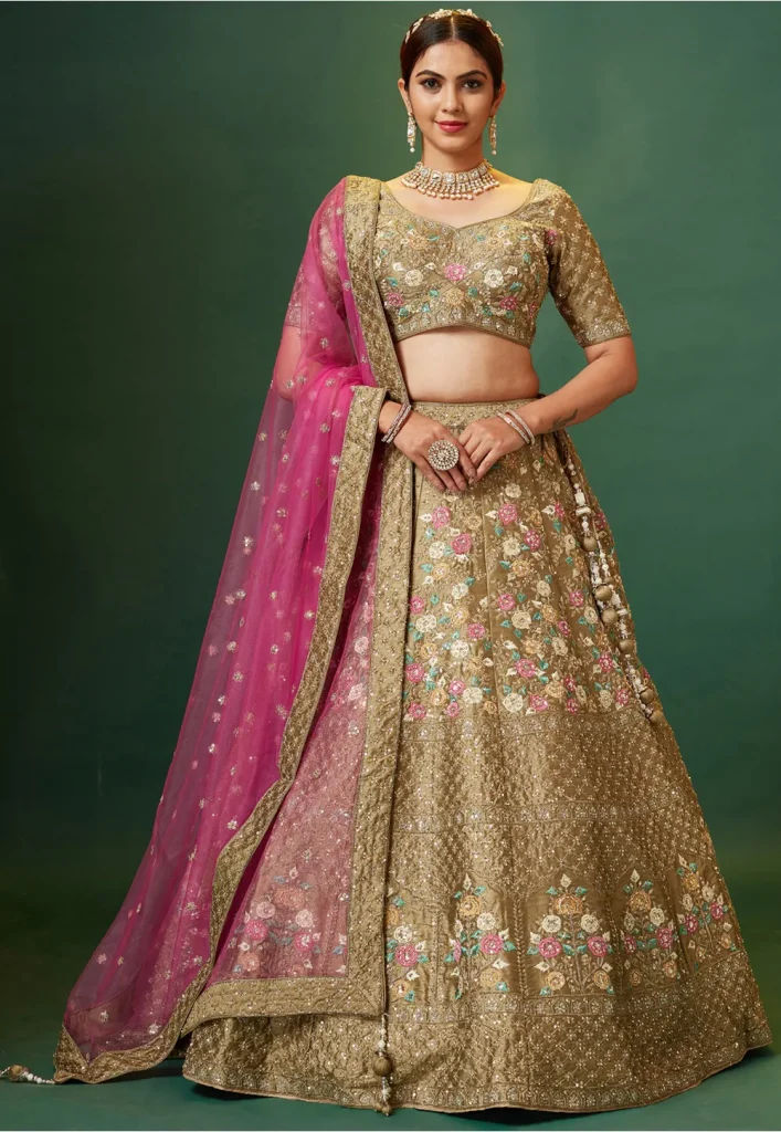 5 Stunning Lehengas By Sreemukhi For Your Reception