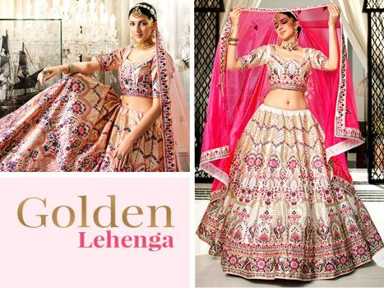Dazzle in Gold: Perfecting Lehenga Look for Your Big Day