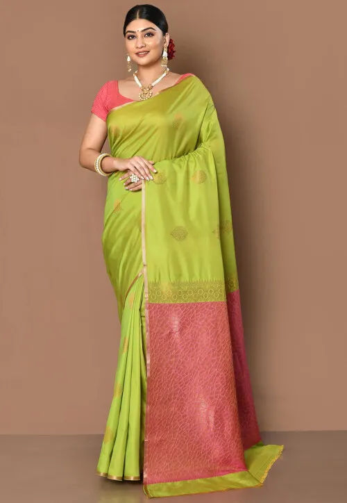 Pastel onion Kanchipuram silk saree... - Kanchi Pattu Sarees | Facebook