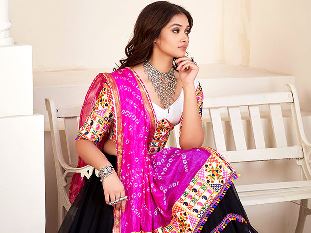 Utsav Fashion Net Saree (Suf5380_Dark Blue&Dark Purple&Green) in Villupuram  at best price by Mj Silks - Justdial