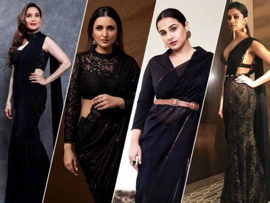Bollywood Black Saree: Glamorous Bollywood Styles