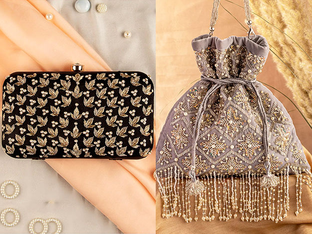 Indian Traditional Lot Ethnic Embroidery Potli Clutch Bag Handbag Multi  Color | eBay