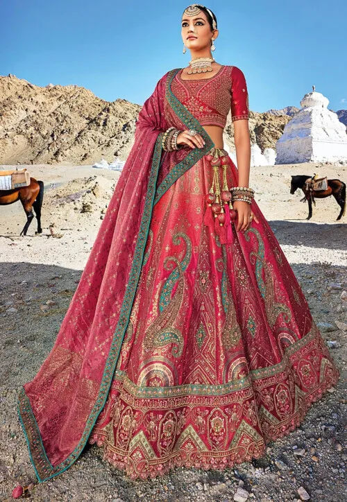 rajasthani bridal wear lehenga choli -9541112159 | Heenastyle