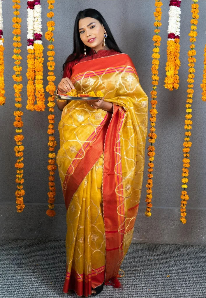 Tamanna Bhatia Yellow Saree For Haldi Function In 2022 • Anaya Designer  Studio | Sarees, Gowns And Lehenga Choli