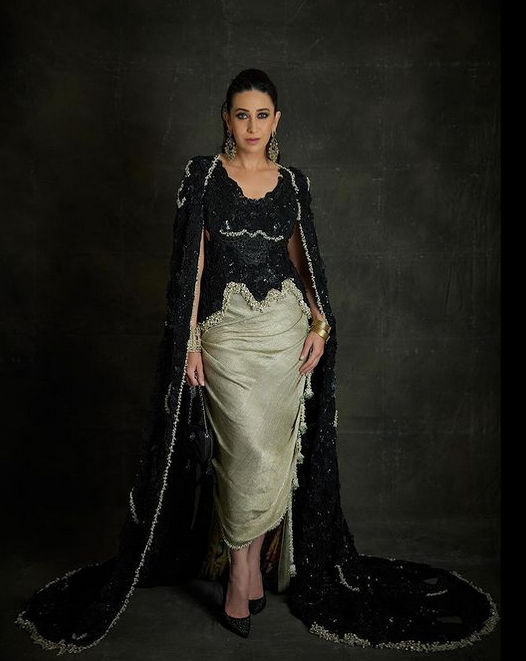 Karisma Kapoor’s Dramatic Black Ensemble