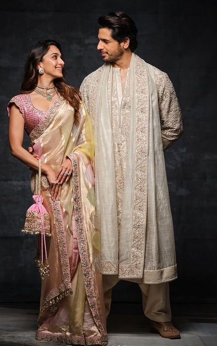 Kiara Advani’s Graceful Pink Organza Saree