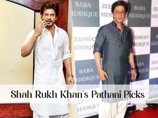 Eid 2024 Fashion: Shah Rukh Khan's Pick - Stylish Pathani Kurtas for Men
