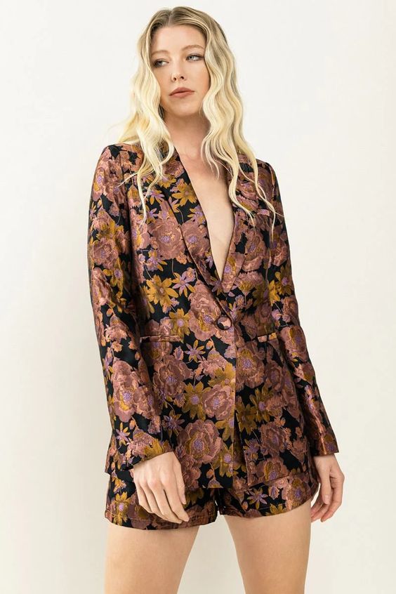 Jacquard Blazer