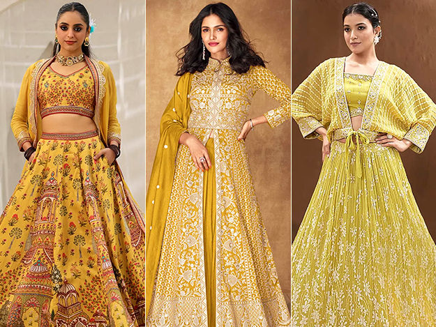 How to Choose the Best Yellow Lehenga for Haldi? | Utsav Fashion