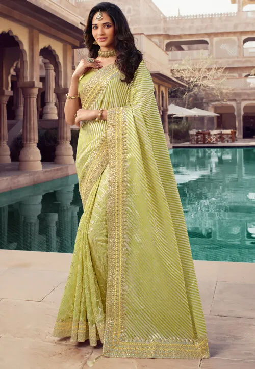 half and half art silk saree