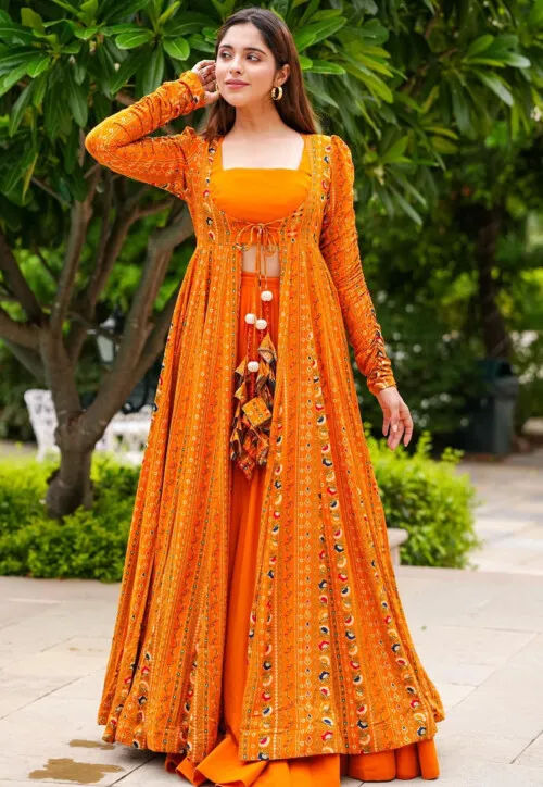 Crop Top Set in Orange