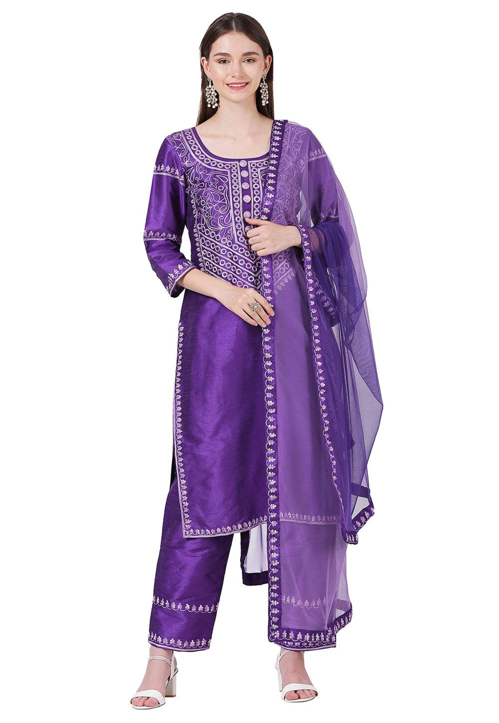 Raw silk new arrivals pakistani suits