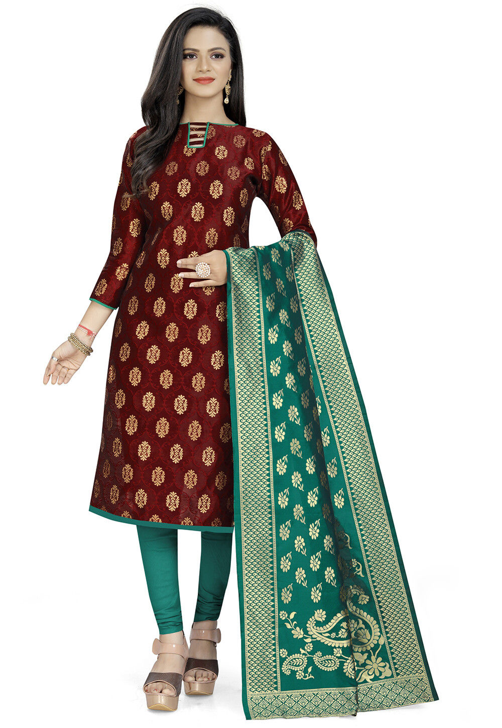 Banarasi Straight Suit main image 0