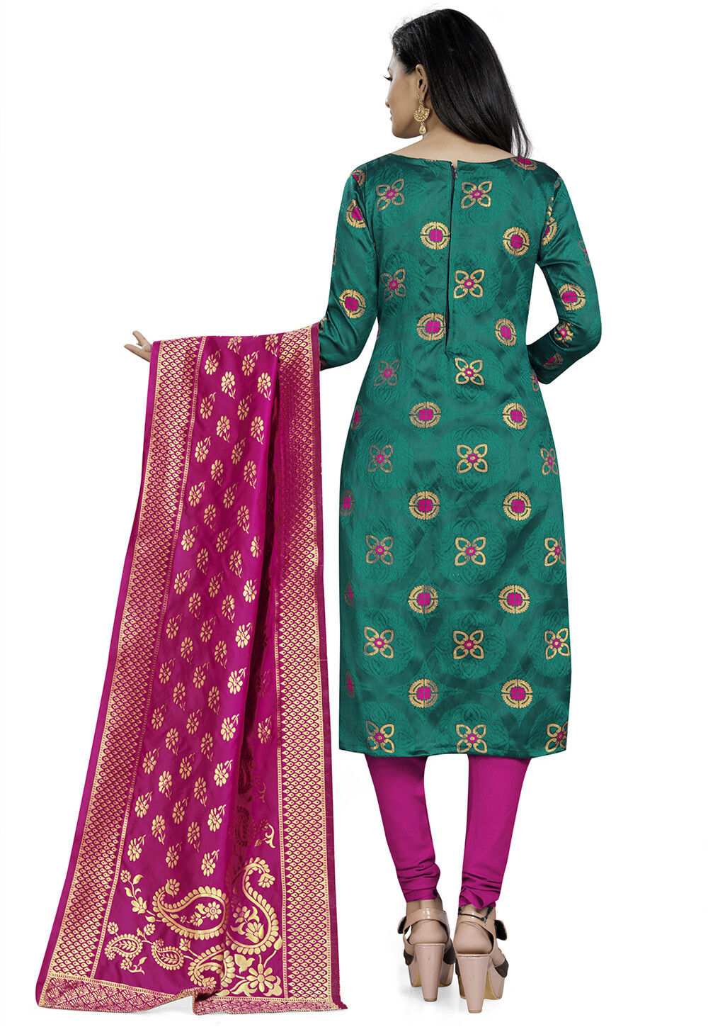 Banarasi Straight Suit main image 1