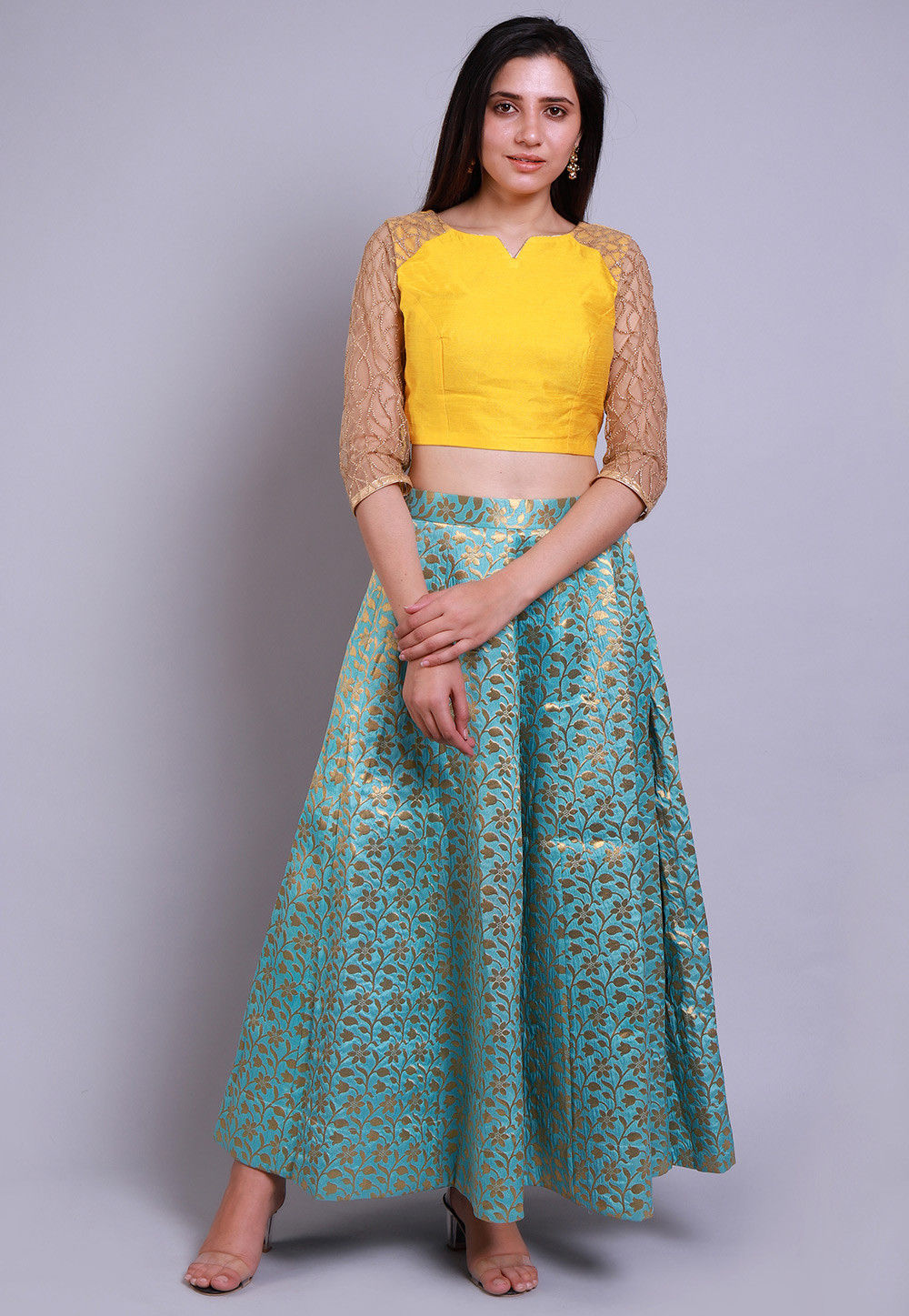 Readymade Skirt Ethnic Skirt for Women Designer Skirts Long Skirt Indian Stylish Banarasi Skirt Indian Skirt Ready to wear skirt