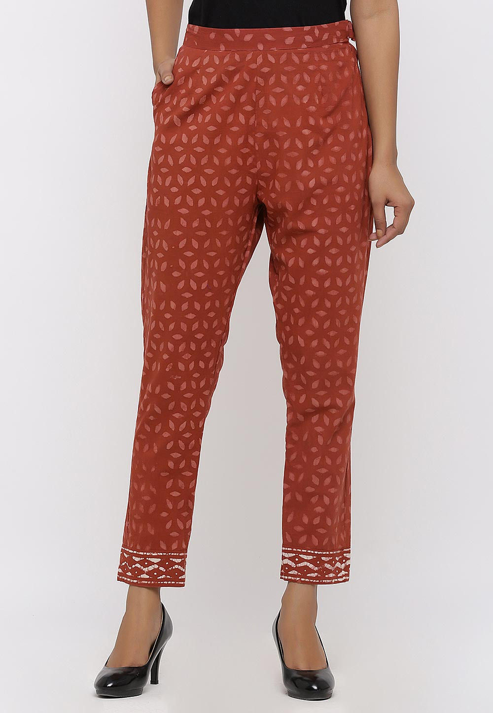 New Trending Printed Cotton Rayon Palazzo Pants for Women and Girls in Navy  Blue and Maroon Combo Pack