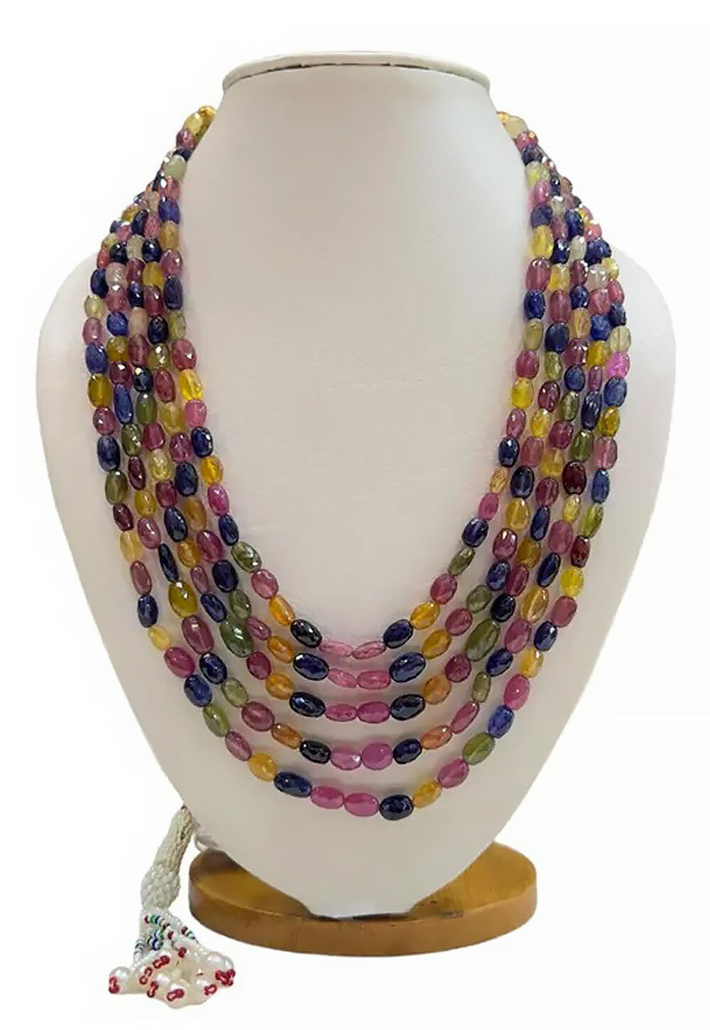 Eclipse Layered Leather & Bead Necklace main image 1
