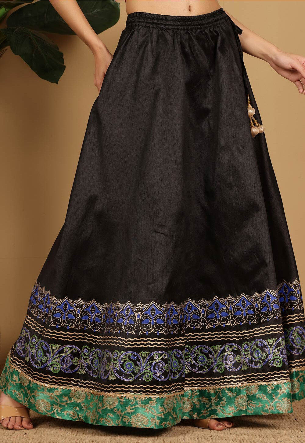 Printed Silk Skirt