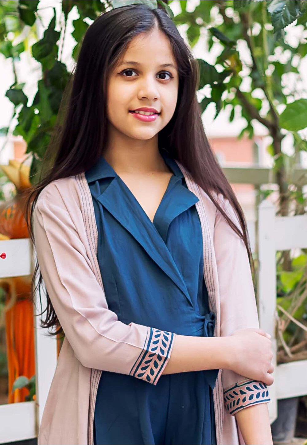 Buy Block Printed Pure Cotton Jumpsuit in Navy Blue Online UNG53