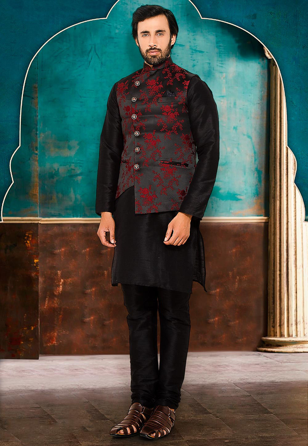 asymmetric nehru jacket