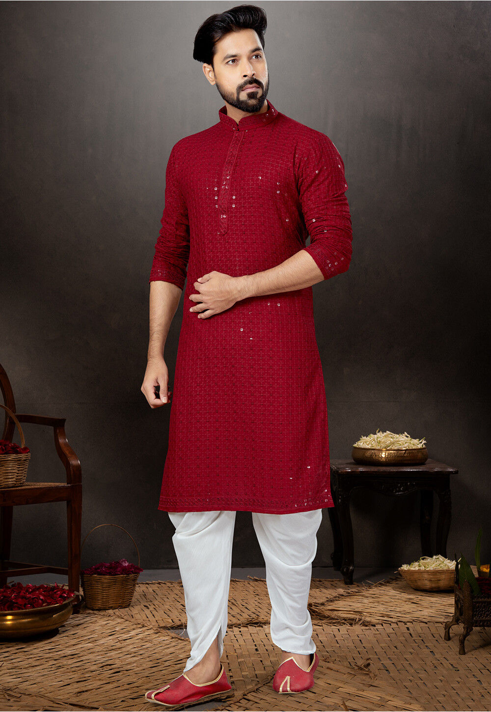 Dhoti kurti for mens sale