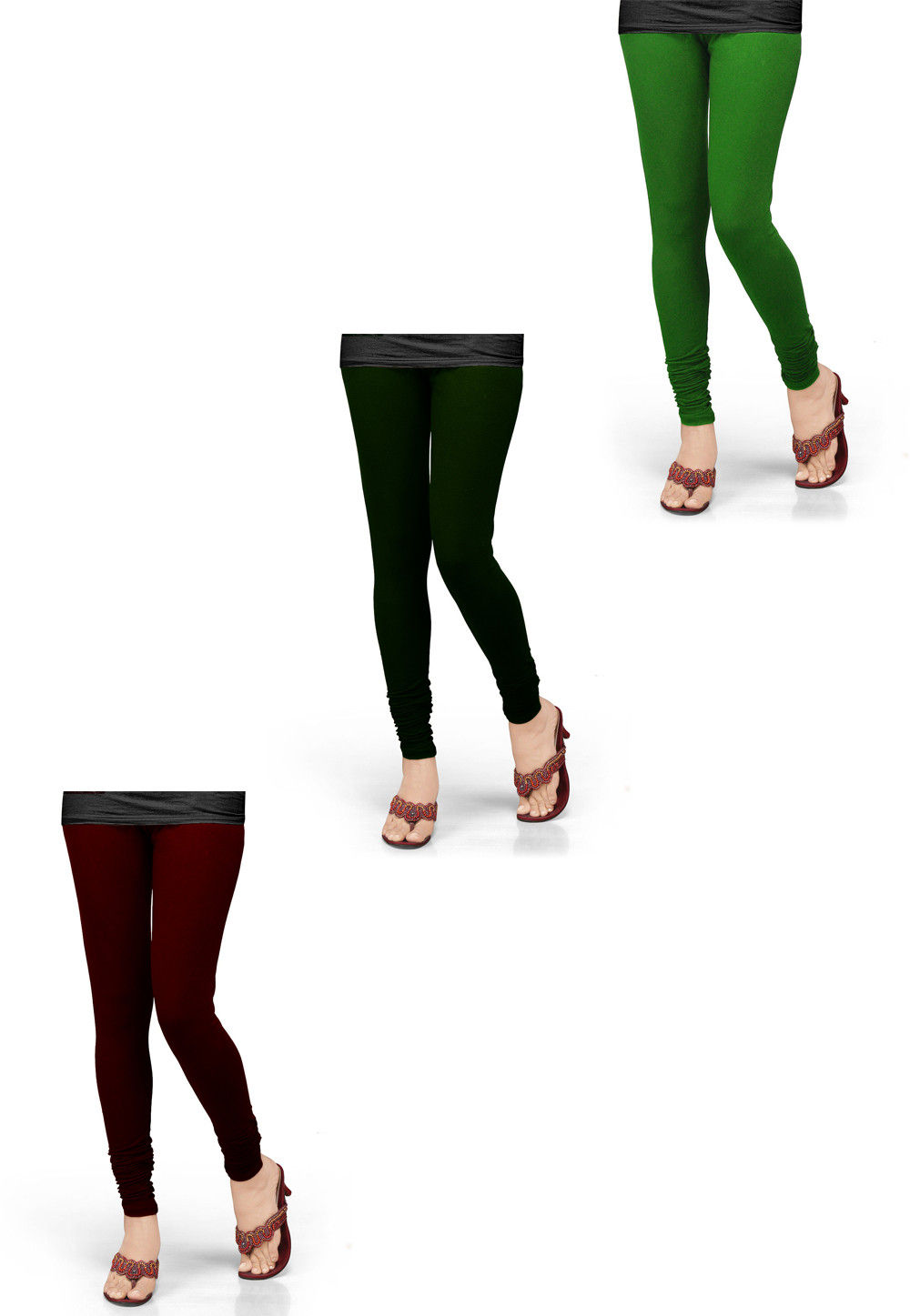Mehndi Green color ladies cotton lycra premium leggings stitching-LGD14-mncb.edu.vn
