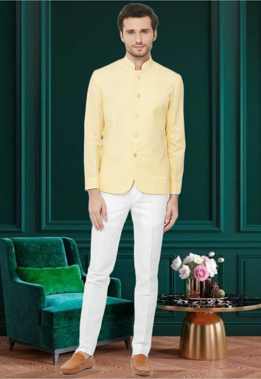 Yellow Tapeta Silk Party Wear Gown | Latest Kurti Designs
