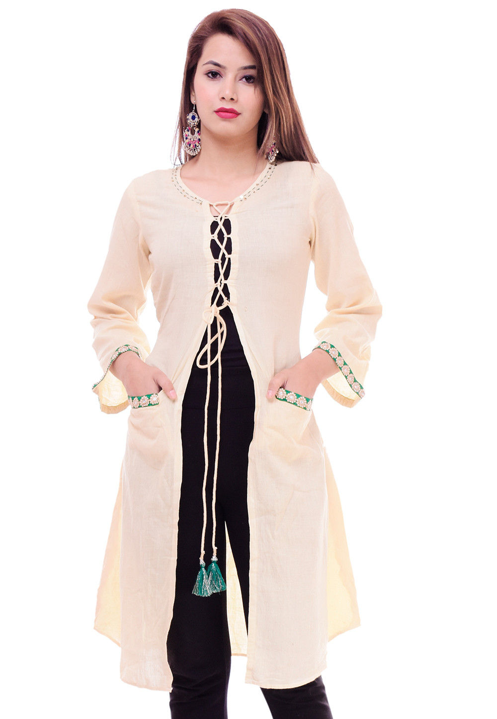 Pin by lakshitaa kapoor on Jackets and shrugs and dresses | Ladies kurti  design, Kurti neck designs, Cotton kurti designs