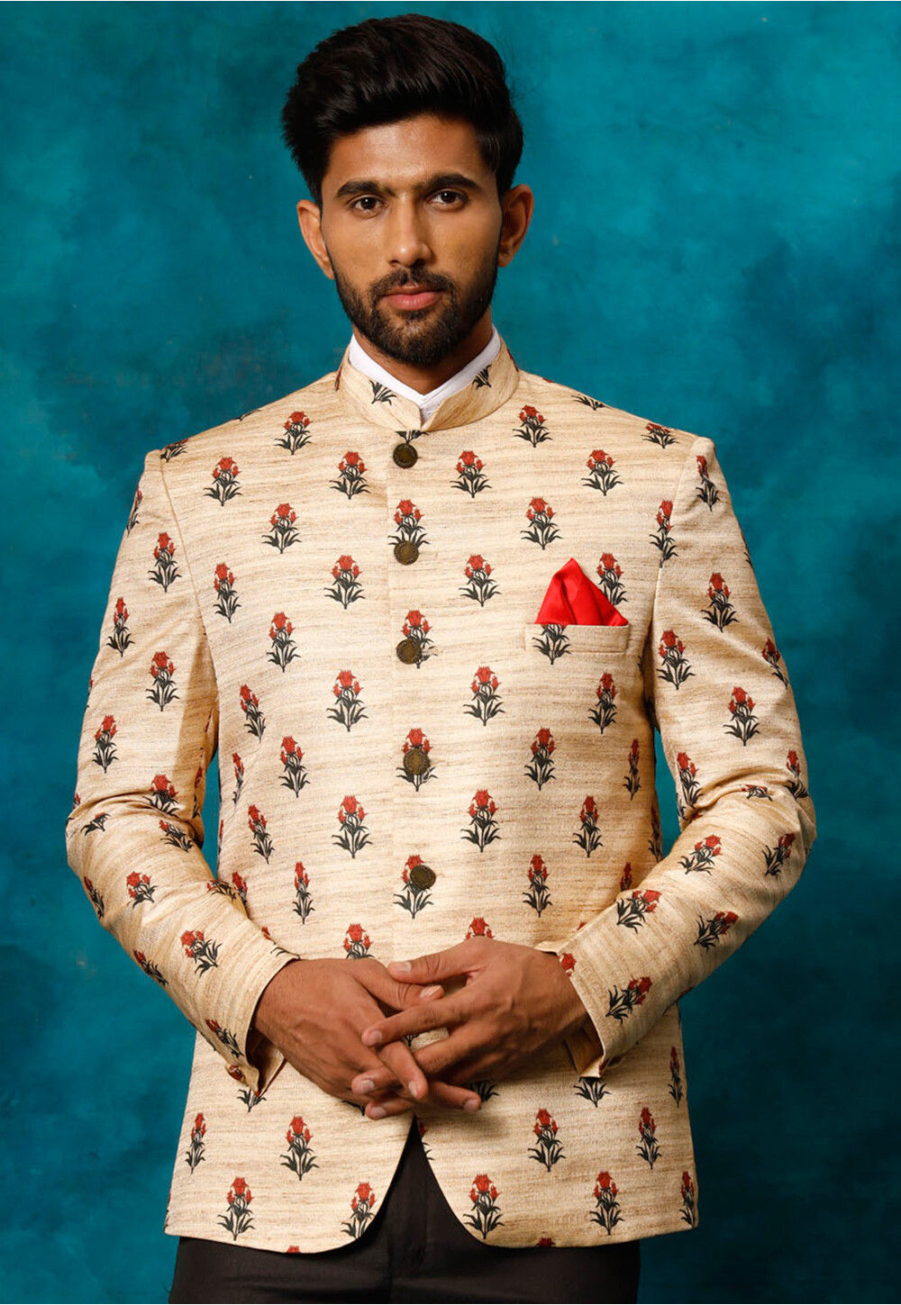 Jodhpuri printed coat discount