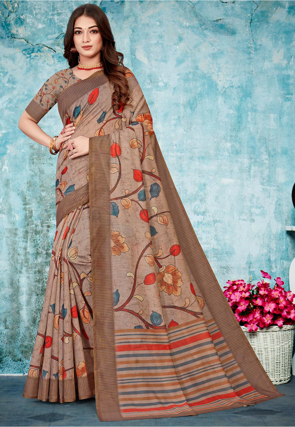 Hi Studio Chanderi Vol 2 Cotton Silk Saree Sari Catalog 5 Pcs -  Suratfabric.com