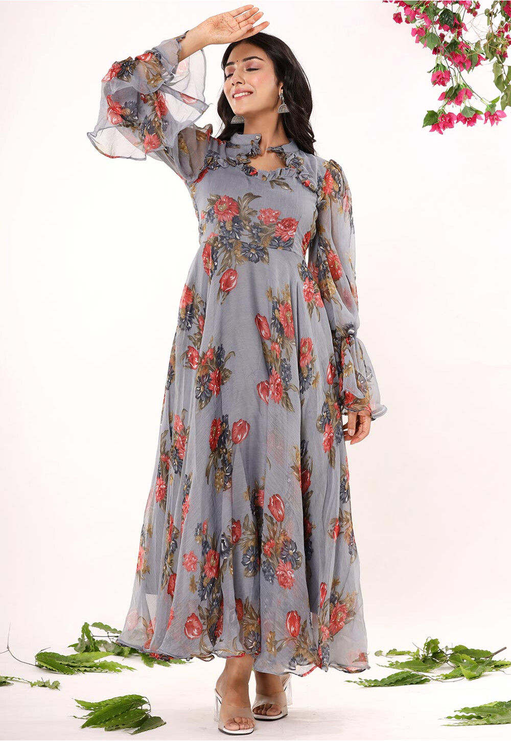 Madeline Maxi Dress | Navy + Coral Floral | Maxi dress navy, Maxi dress,  Maxi skirt style